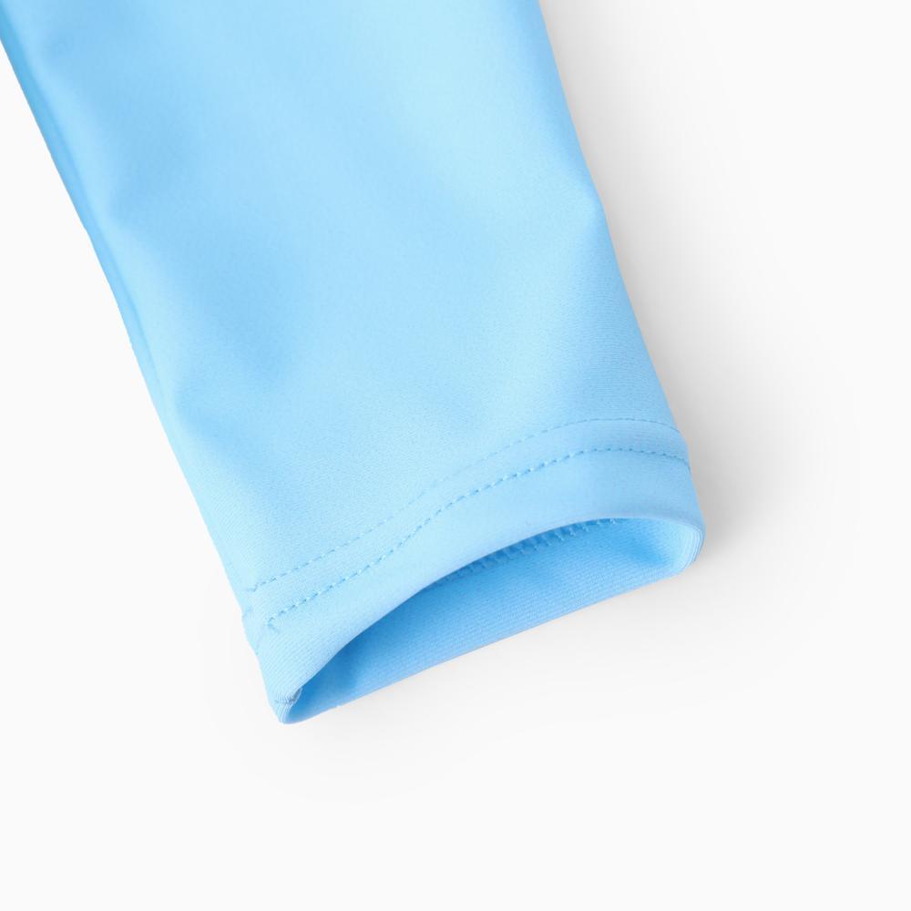 Disney Stitch & Angel Girls 2-Piece Swimsuit Bundle - Tropical Print Long Sleeve Rash Guard & Ruffle Bottom Set, Official Lilo & Stitch Swimwear for Toddlers & Little Girls,