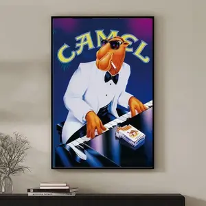 Joe Camel Cigarette Retro Poster, Retro Home Decor, Wall Art, Retro Living Room, Kitchen, Bathroom Decor, Poster Gift