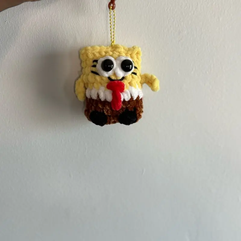 Crochet Sponge Keychainain