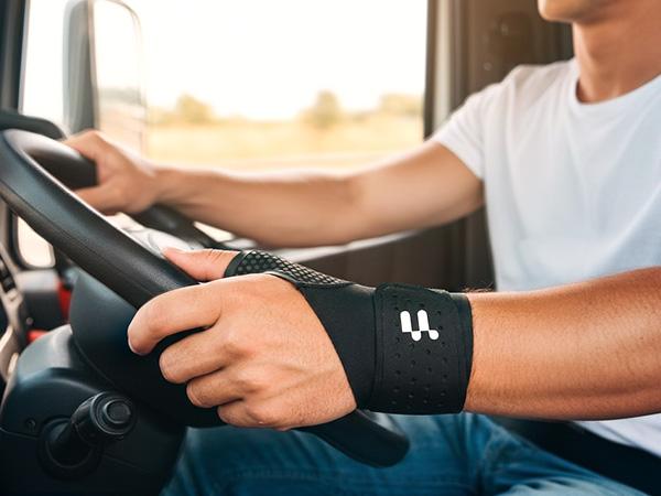 Fitomo Ultra-Thin Ergonomic Wrist Brace with Soft Thumb for Left Right Hand - Breathable Yoga Fabric & Compression Strap Wrist Guard for Women's Fitness - 0.5mm Seamless Wrist Support Companion for Typing, Handworking, Motorcycling, All-night Sleeping