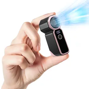 JOYTUTUS 2026 Handheld Mini Fan, 4 Wind Power USB Rechargeable Portable Fan [6-18 Working Hours] with Pocket Design 89g, Handheld Neck Desk Use, Small Personal Cooling Travel/Summer/Concerts Essentials, Valentines Day Gifts for Her, Women Men Kids