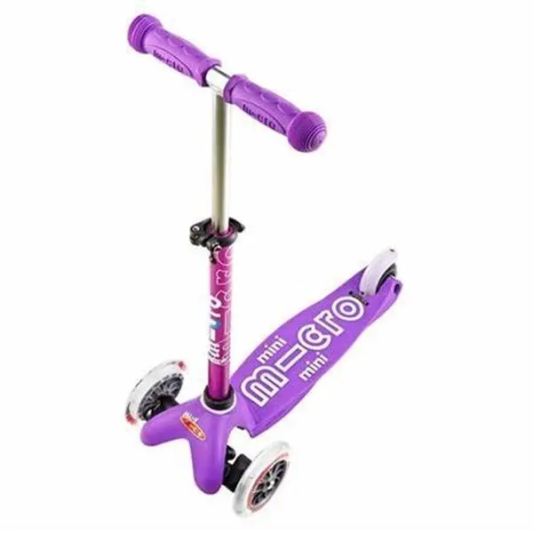Mini Micro Skateboard LED Mini Scooter for Kids with Adjustable Handlebars and Durable Wheels