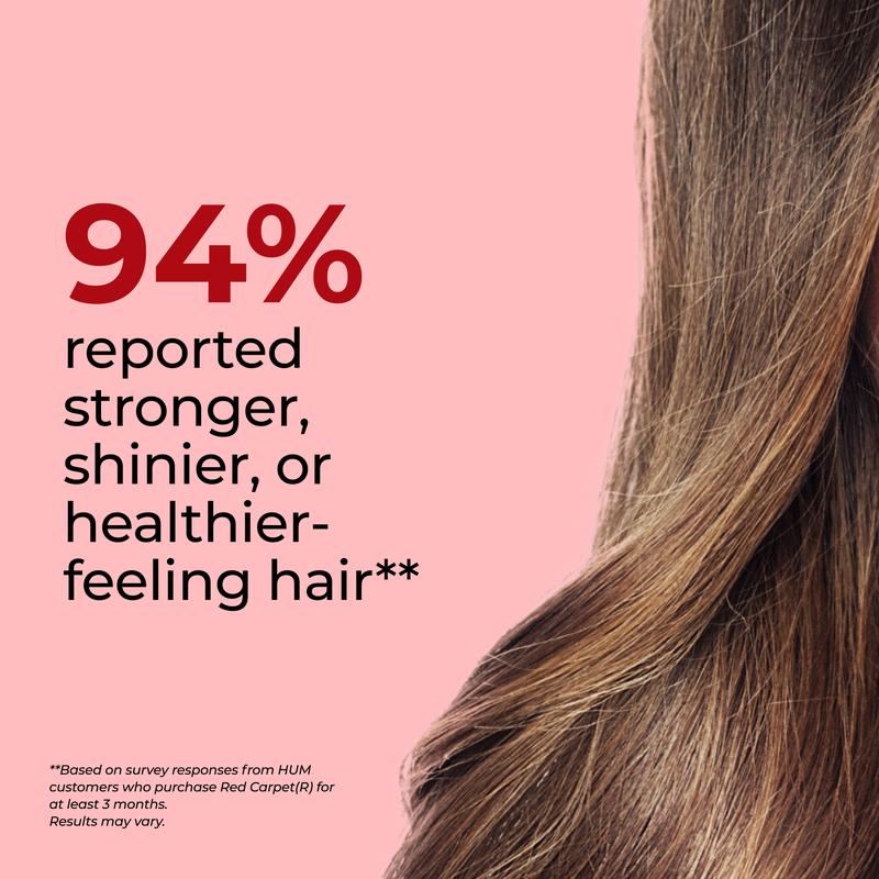 HUM Red Carpet Hair & Nails Formula, 60 Vegetarian Softgels