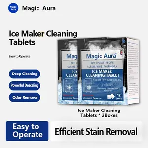 Ice Maker Cleaner Tablets – 12 Count, Nickel-Safe Descaler, Food-Grade Formula for Countertop, Portable and Commercial Ice Machines