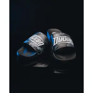 White Bolt Slides - Black Camo