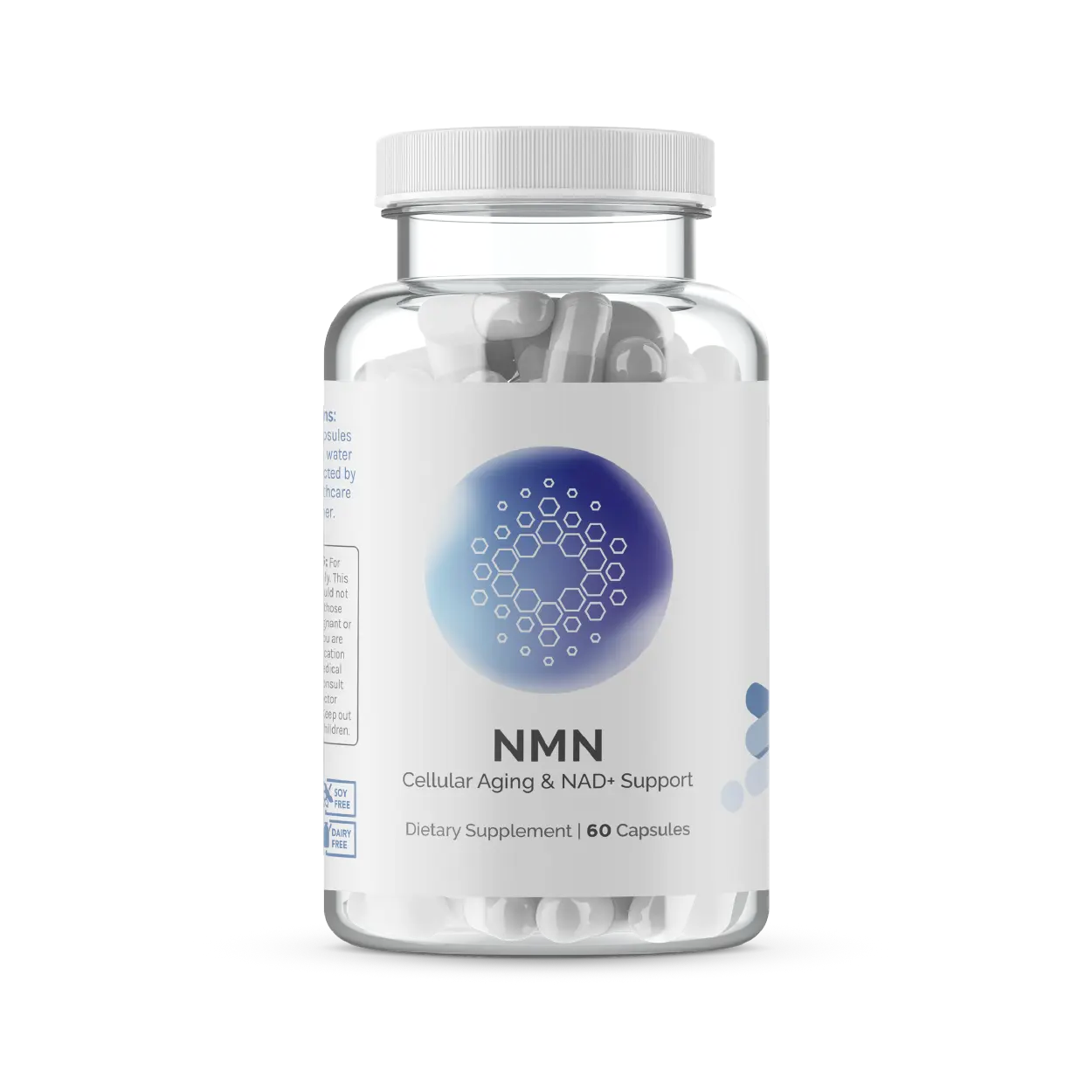 InfiniWell NMN Supplement with Trans-Resveratrol & Pterostilbene - NAD Precursor Capsules for Healthy Aging, Cellular Energy & Mitochondrial Support Dietary Healthcare