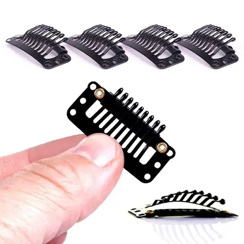 I-Shaped Hair Clips - 1-Piece Hair Pin with Invisible Teeth, Water Drop Tip, Windproof Hold for Invisible Bangs Fixing & Wig Grip Needs, I-Shaped Clips