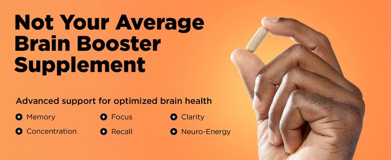 Brain Booster Plus | Memory, Focus & Clarity | Lion’s Mane Mushroom, Neuro Energy & Cognitive Support | 60 Capsules Brain Booster Plus | Memory, Focus & Clarity | Lion’s Mane Mushroom, Neuro Energy & Cognitive Support | 60 Capsules