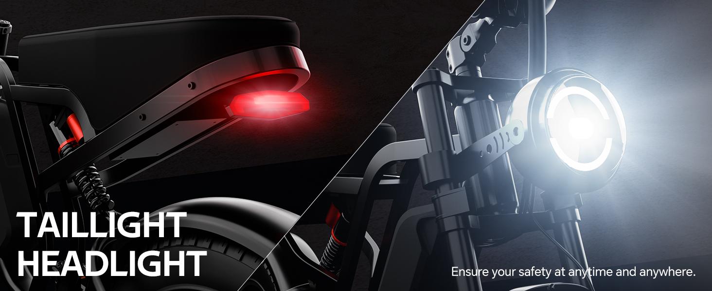 【HIEHA】2026 New Electric Bike .48V/15AH RemovableBattery 20" Electric Motorcycle Ebikes with 31MPH TopSpeed, 40-70 Miles Range, An adjustable shock absorber.