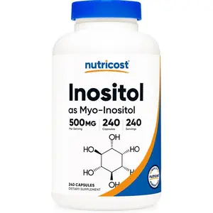 Nutricost Inositol Capsules 500mg, 240 Capsules - Veggie Capsules, Non-GMO, Gluten Free (Myo-Inositol)