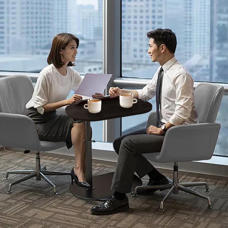 Adjustable Multi-Functional Side Table with 360 Degree Rotation Coffee RV Desk Perfect for RVs Bedrooms and Living Rooms