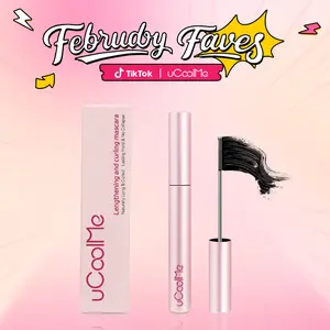 uCoolMe Lengthening and Curling Mascara 3D Eyelash Iron Mascara Black Long Lasting Waterproof 24 Hour Wear Natural Extension Thickening Effect Ultra Fine Volumizing Makeup TiktokShopBlackFriday