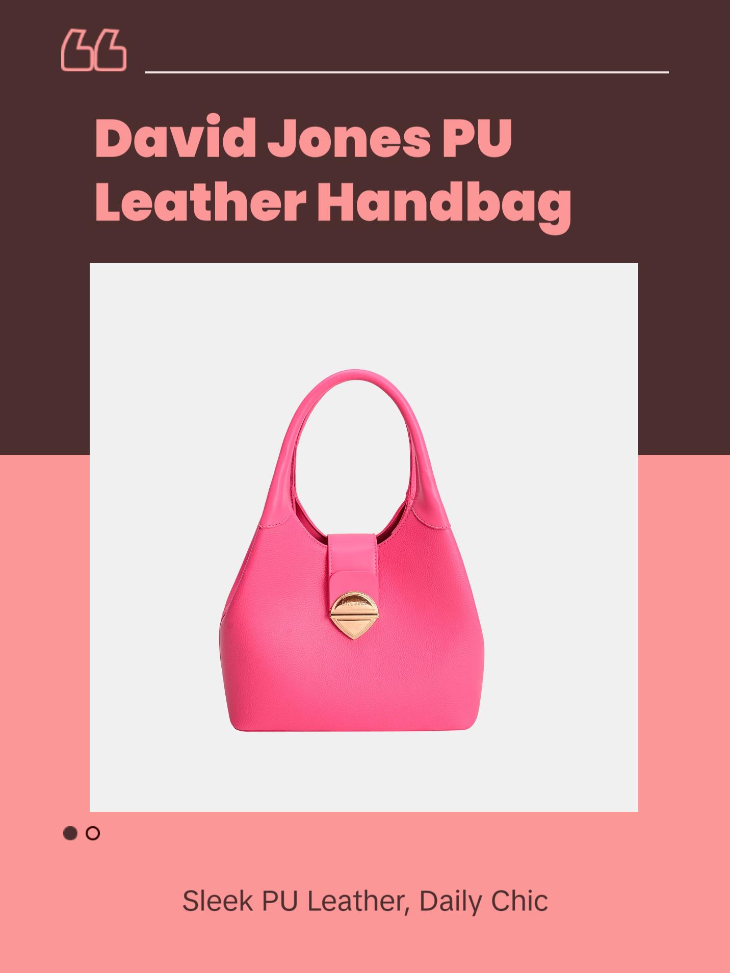 David Jones PU Leather Handbag