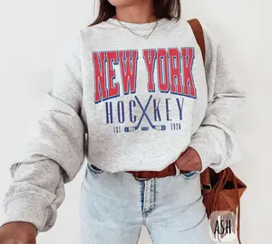 Vintage New York Hockey Sweatshirt | Retro NYC T-Shirt or Hoodie for Fans | Broadway Style Game Day Gear