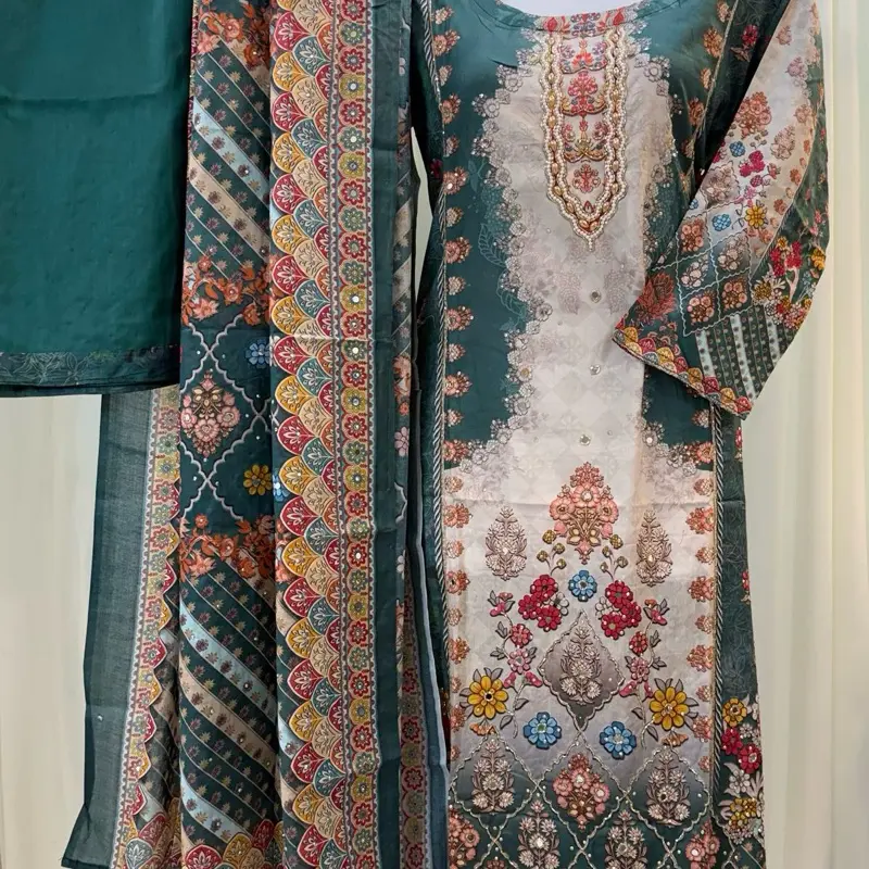 3 Piece Kameez Set | Eid Collection | Vibrant Floral & Geometric Patterns | Comfortable Fit | Perfect for Festive Occasions