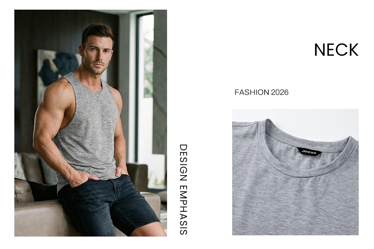 JMIERR Mens Drop Arm Tank Tops Gym Workout Sleeveless Muscle Shirts Cut Off Summer Tee Shirt