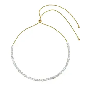3 mm Gem Bolo Necklace in Yellow Gold