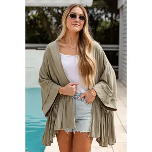 FINAL SALE - Evening Layers Fringe Cardigan