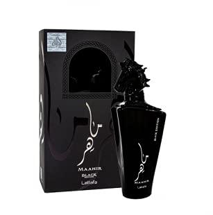 Lattafa Maahir Black Edition Eau de Parfum for Unisex Spray, 3.4 Ounce