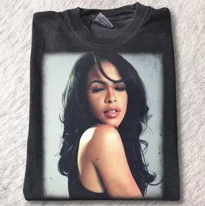 Vintage 90s Aaliyah Graphic Tee, Hiphop Shirt, Singer Music, Pop R&B Music Merch