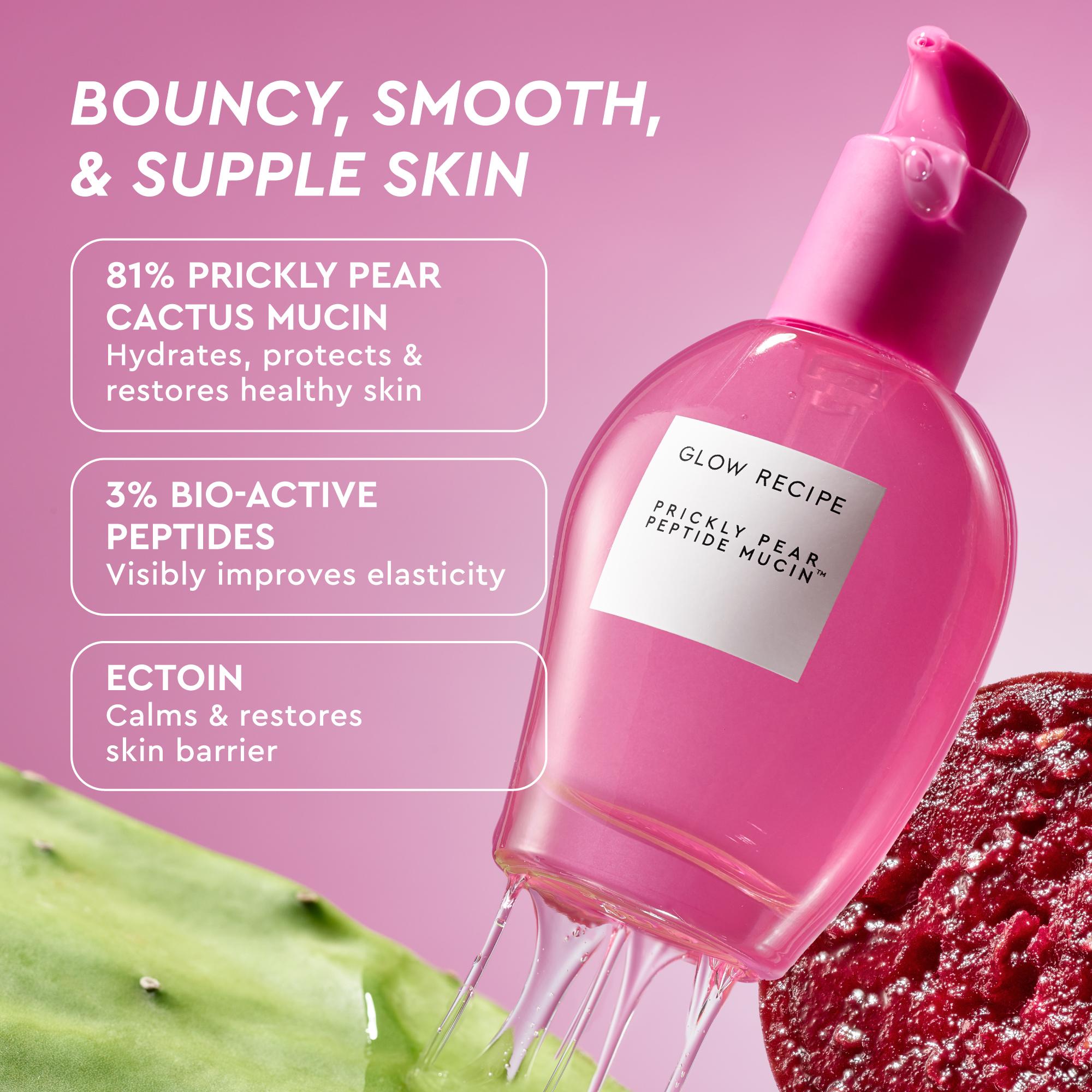 Glow Recipe Prickly Pear Peptide Mucin Serum - Vegan, Cruelty-Free, 81% Prickly Pear, Fragrance Free