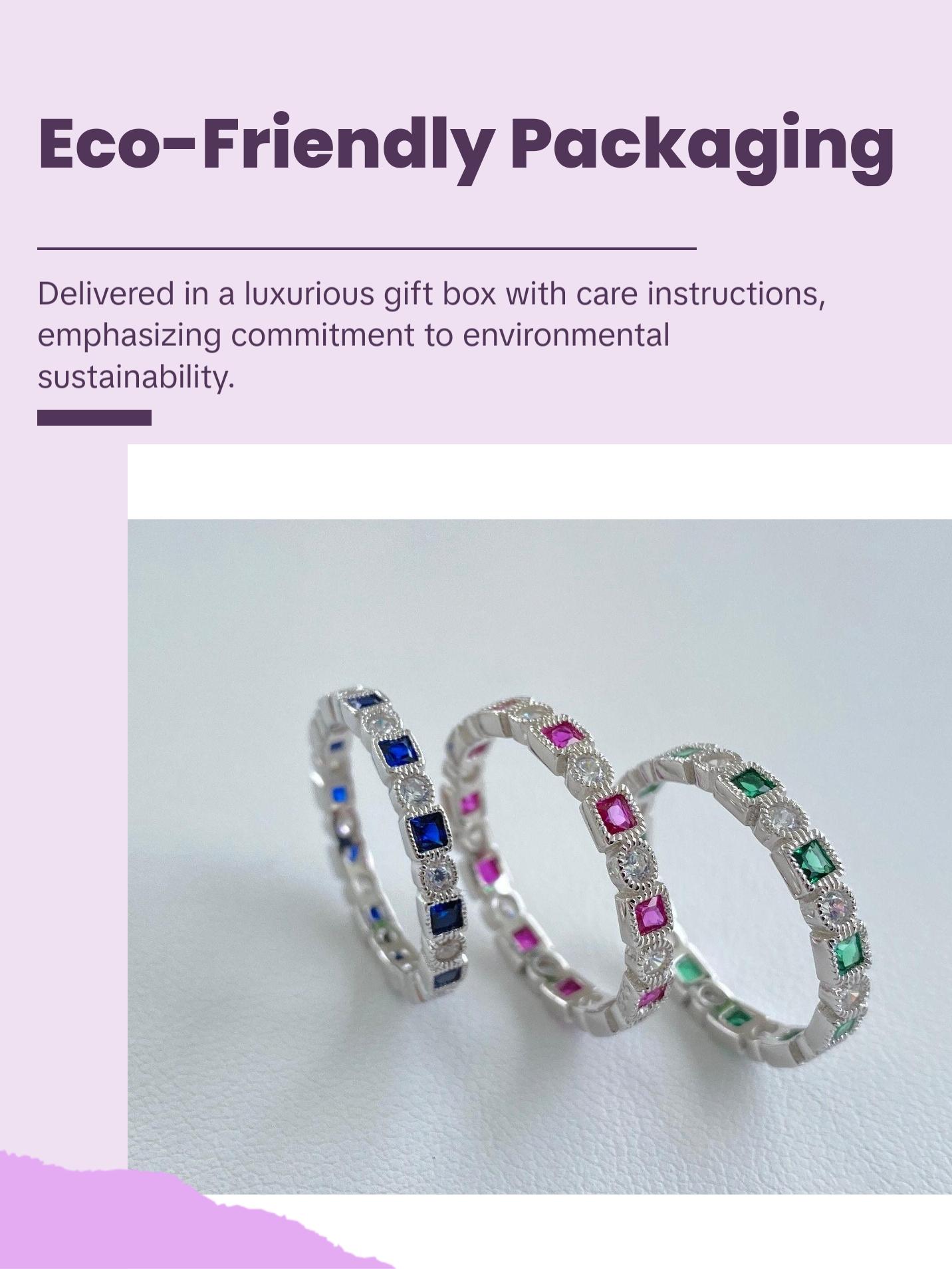 Ruby Eternity Art Deco Band