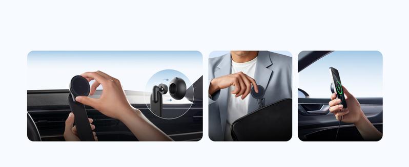 Anker Nano Wireless Car Charger, 360° Adjustable Magnetic Car Charger with Detachable Pad, 15W Qi2 Certified Fast Charging with Alloy Bracket, For iPhone 16/15/14/13/12 Series (Adapter Included)