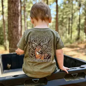 (Back side) Deer Antler Youth and Adult T-Shirt, hunting tee, toddler clothes, country boy clothing, Trending tee, Youth Clothing, family shirt, summer outfit, birthday gift, Gift For Son And Daughter, vacation outfit