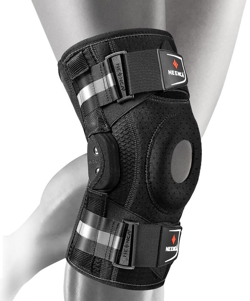 【Christmas】NEENCA Sports Knee brace Sleeve for Runner, Workout, Gym, Basketball, Volleyball, Hiking Spicy Dill knee pain Tool Black Protective Gear