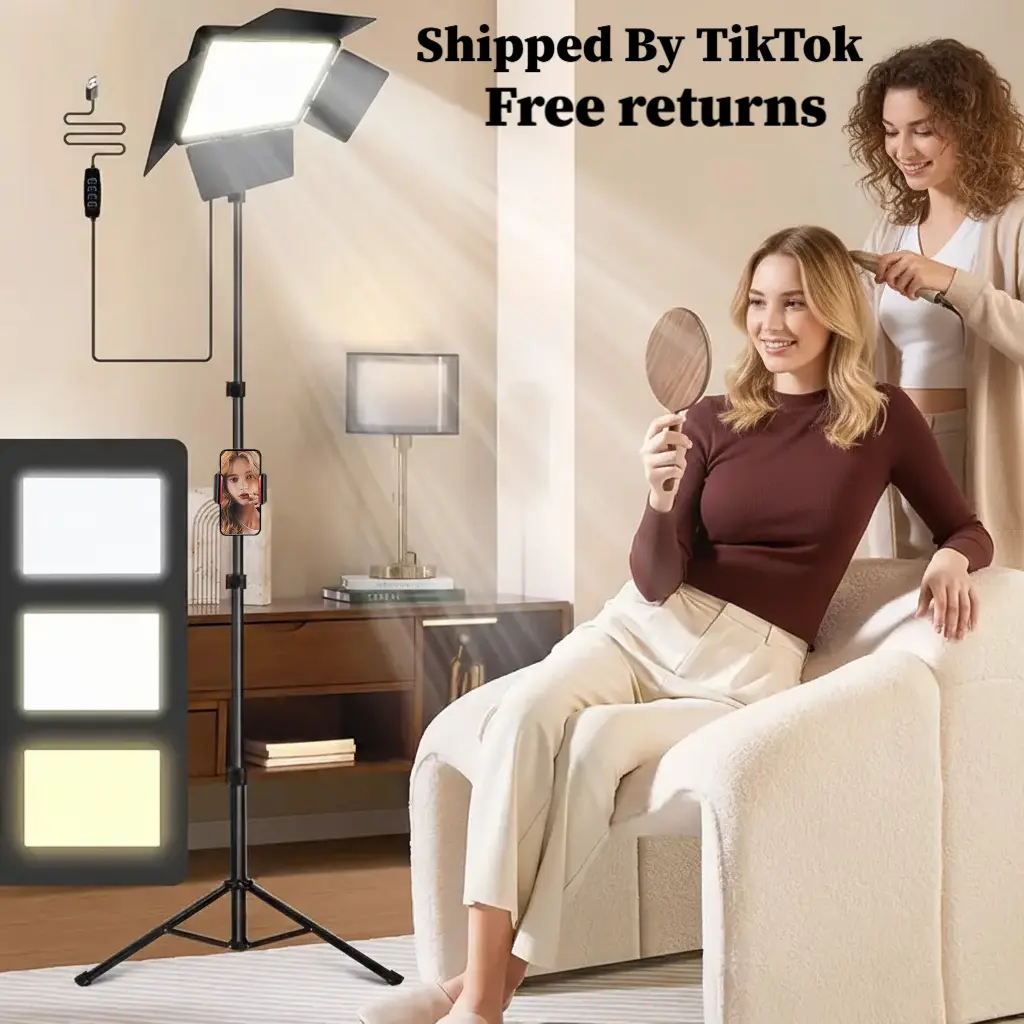 10" USB LED Ring Light with 360° Rotatable Phone Tripod Stand, 5.25ft Extendable Freestanding Travel Tripod, Soft Glow Studio Lights, 3 Color Modes, Webcam-Compatible Content Creation Streaming Equipment (Led Ring Selfie Accessories)