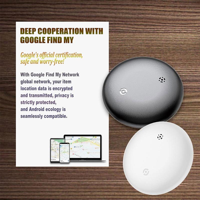 2026 Upgraded GPS Tracker For Dual-system version Compatible Android Google /iPhone “Apple Find My”GPS Tracker Device, IP66 Waterproof, Global GPS Item finder Locator for iPad iPhone Android Smartphone Keys/Wallet/Luggage/Car/Children IOS Google Locator