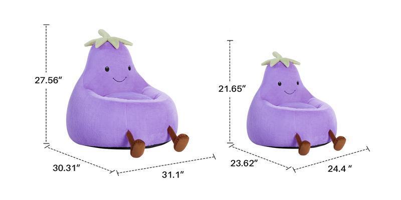 31" 24'' Bean Bag Chair for Kids, Memory Foam Filled Bean Bag for Teens & Kids, Ultra Soft Fabric Bean Bag Chairs for Playroom, Living Room, Bedroom