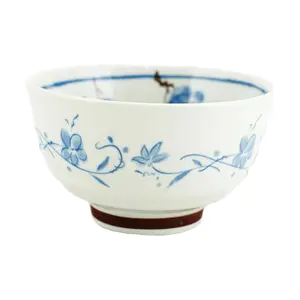 Golden Lion Japanese Style Rice Bowl - 4.5 Inch Ceramic Soup Bowl with Auspicious Lucky Design, Perfect for Ramen, Udon, and Desserts (11.5x11.5x6.6CM)