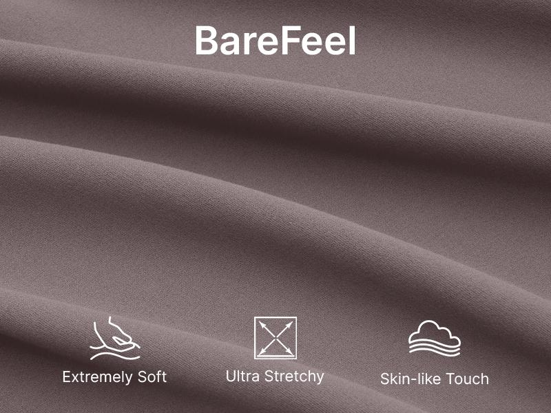 G4Free BareFeel Maternity Flare Leggings with Pockets Over The Belly Stretchy Casual Lounge Pregnancy Dress Pants for Work