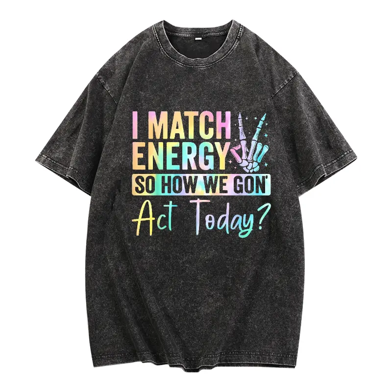 Washed T-shirt-Black（230g）