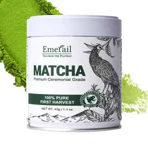 Emerail Ceremonial Grade Green Tea Matcha Powder, Premium First Harvest Unsweetened, 100% Pure Matcha for Lattes, Smoothies, and Baking