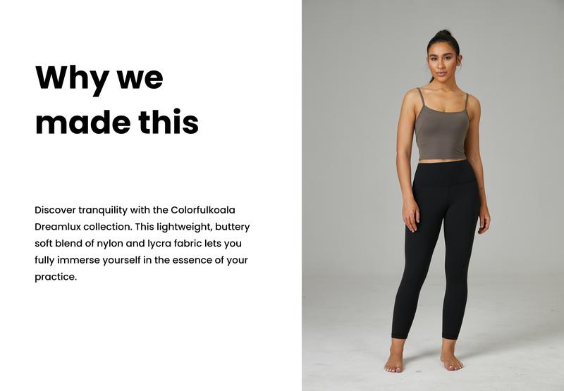 Colorfulkoala Women's Dreamlux High Waisted Workout Leggings 25" / 28" Inseam Yoga Pants