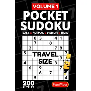 Pocket Sudoku Book for Adults - Travel Size Small Sudoku Book - Pocket Size Sudoku To Go - VOL 1: 200 Puzzles - Easy to Hard Sudoku - Sudoku Games to ... On The Go - 4x6 Inches (Pocket Puzzle Books) Paperback – May 30, 2024