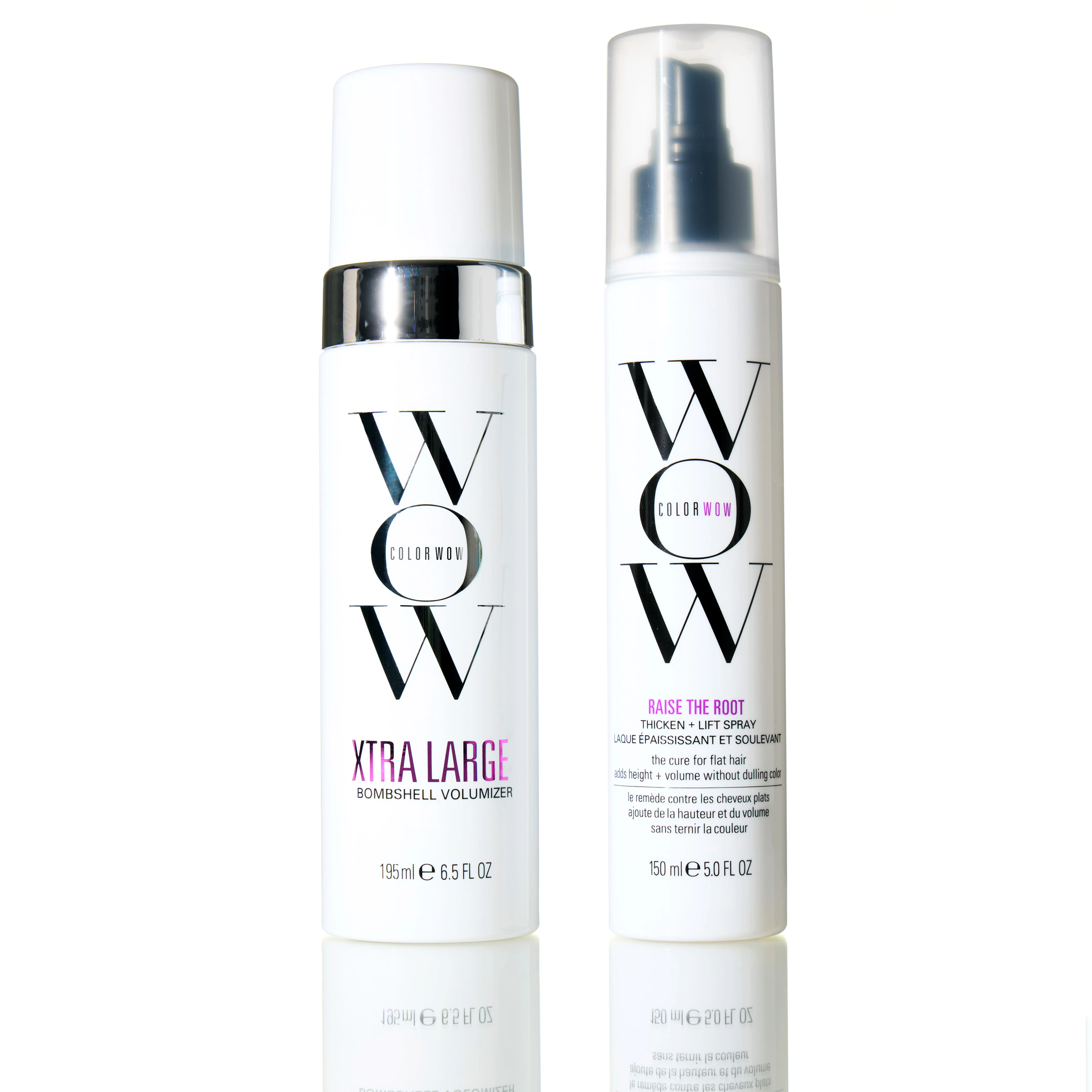 Color Wow Big Bombshell Hair Bundle | Hair Volume Mousse + Root Lift Spray for Fine Hair | Volumizing Duo for Big, Bouncy Blowout Volume