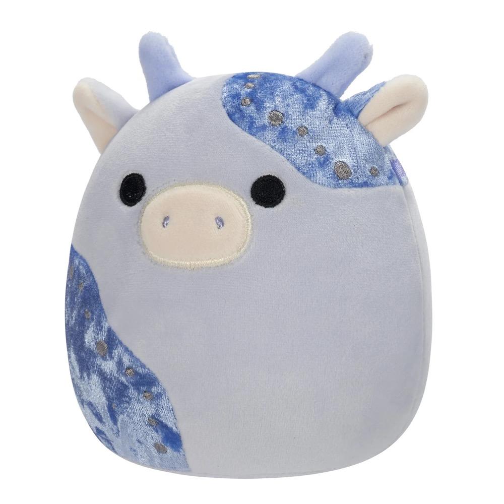 Squishmallows 8-Inch Ronnie the Cow Plush – Puffer Jacket, Pink Cow, Strawberry Milk Scented, Ideal Gift