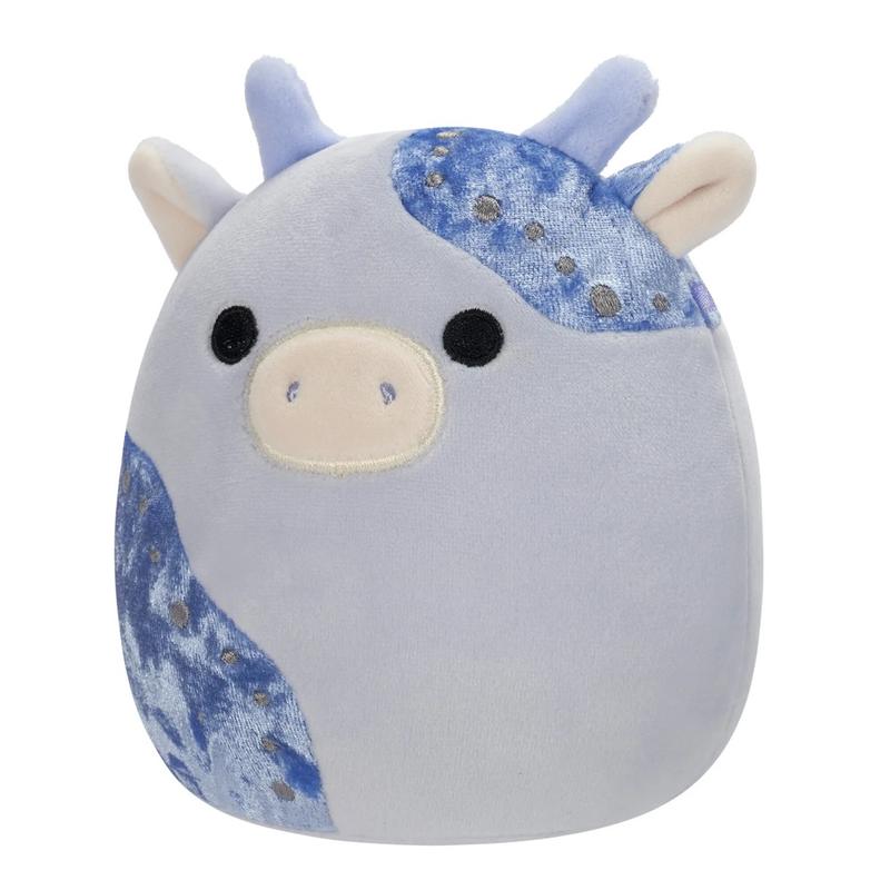 Squishmallows 8-Inch Ronnie the Cow Plush – Puffer Jacket, Pink Cow, Strawberry Milk Scented, Ideal Gift