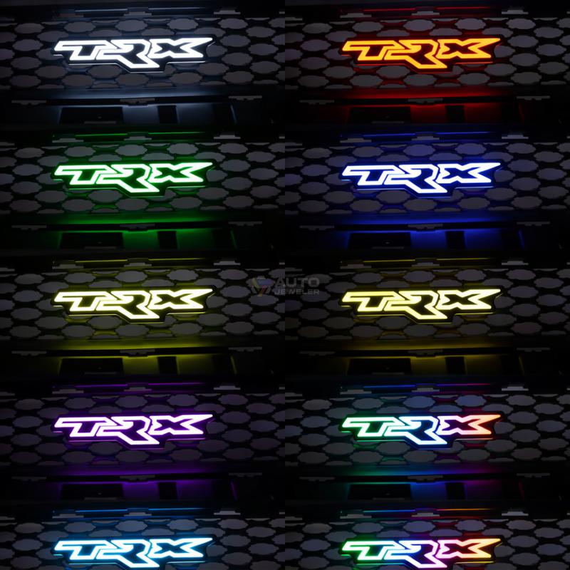 TRX LED Grille Badge – Multicolor RGB Flow Series (Bluetooth App Controlled) | RAM TRX 2020–2024