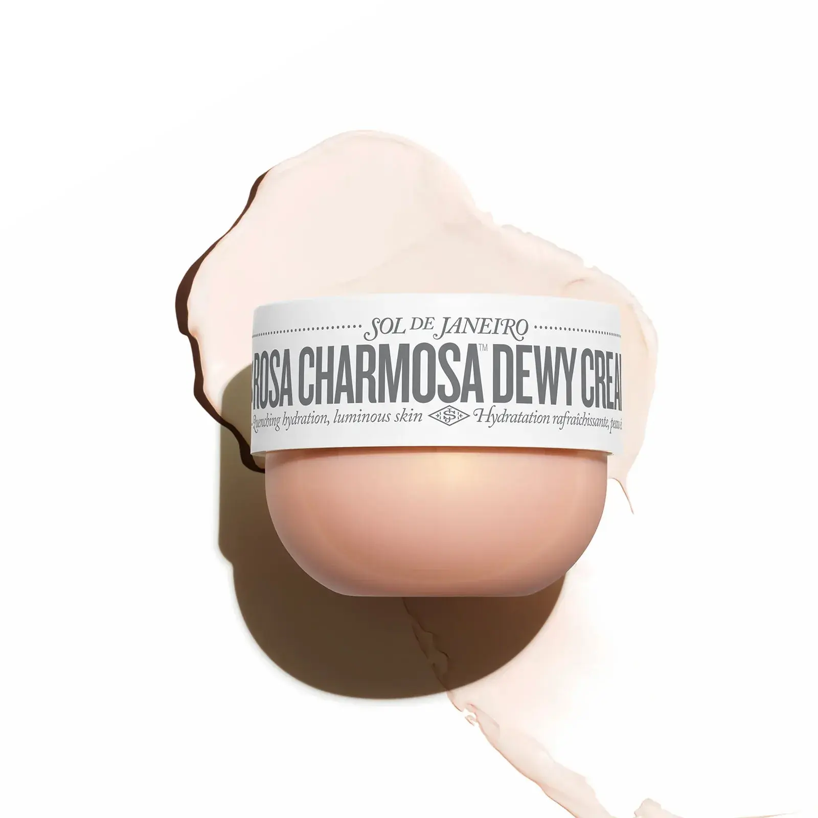 Sol de Janeiro Rosa Charmosa Dewy Cream | Water-Whipped Luminosity-Boosting Body Cream with 48-Hour Hydration. Scented With Rio Pink Rose And Passionfruit. Fragrance