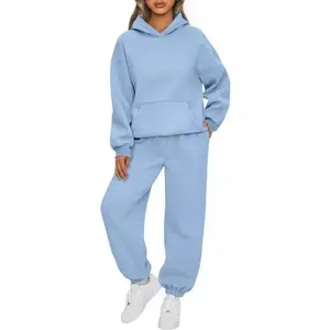 2025 New Autumn/Winter Women's Casual Two-Piece Set – Loose Hoodie & Pants Sports Suit (In-Stock Women's Active Clothing)