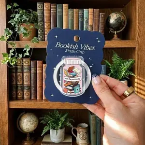 Book Lover Phone Grip, Reading Is Therapy, Anti Depressants Books, Cute Reader Gift, Kindle Accessory, Bookworm Self CarePopgrip Stand sticky Magsafe Library Card magnetic mount Flower-Shaped Multi-Functional