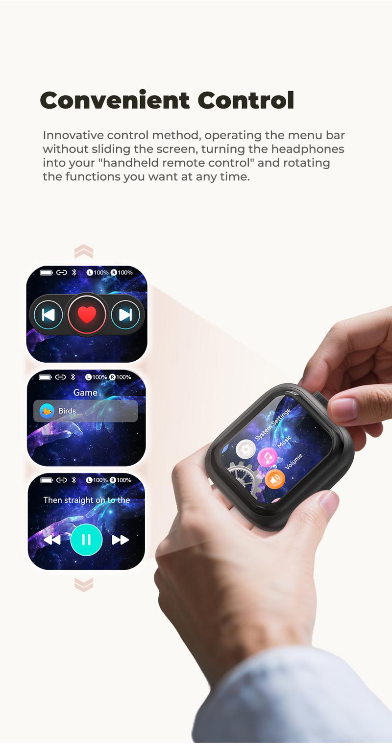 HTC NE40 Wireless Earphones Bluetooth 6.0, LED Display High Fidelity, for Gaming, Office, Sports, Music & Phone Calls TWS Earbuds , IPX5 Waterproof Earphones, Built-in Microphone In Ear Earphones