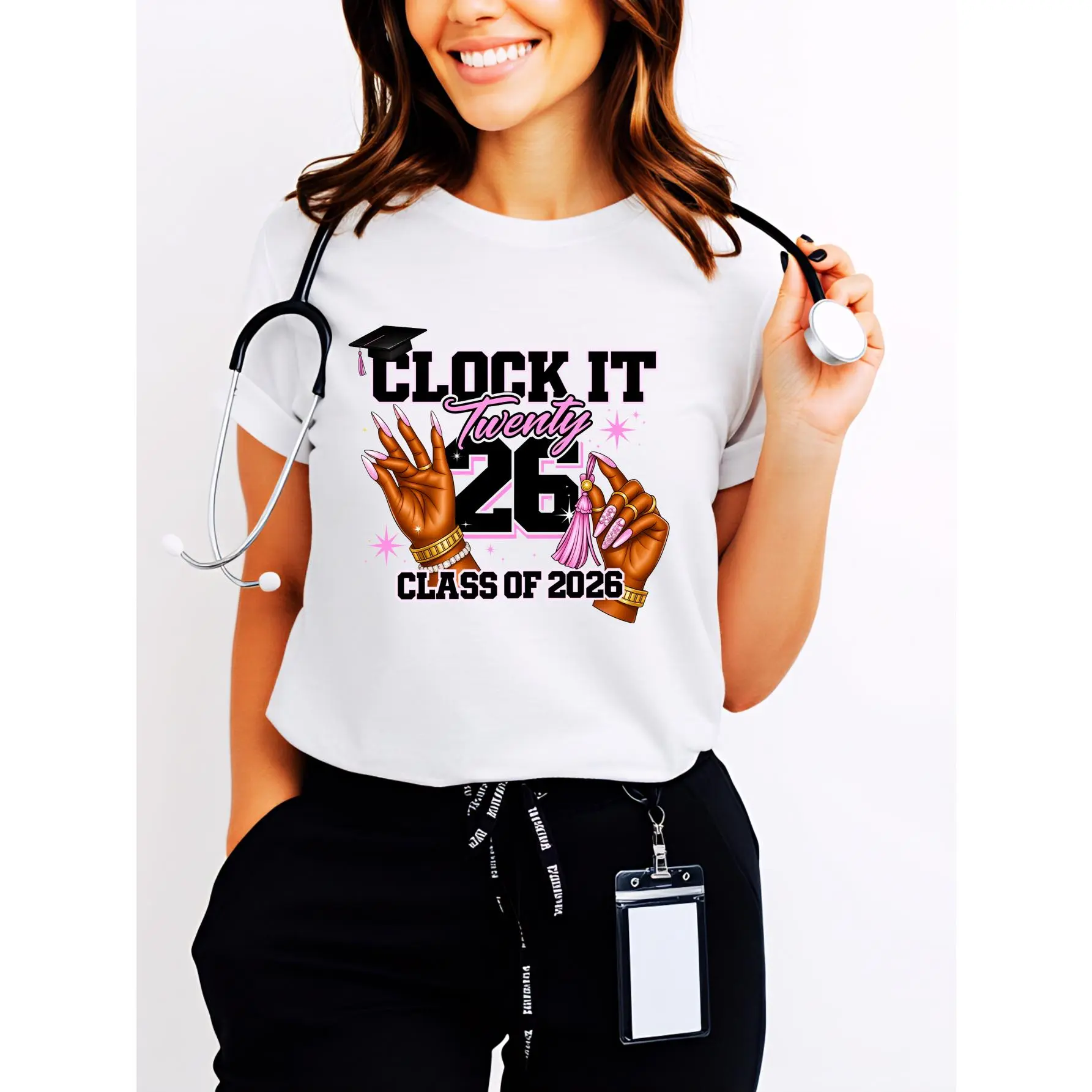 Class of 2026 Graduation Shirt, Senior 2026 Tee, Clock It Grad Shirt, High School Graduation Gift, Twenty 26 Graduate Tee, Grad Party Top