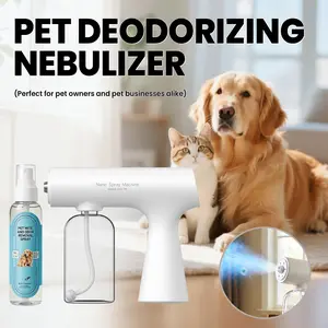 Pet Odor & Mite Removal Concentrate with Nano Spray Gun| 150ml Makes 3.96 Gallons| Sage Scent| Pet Safe