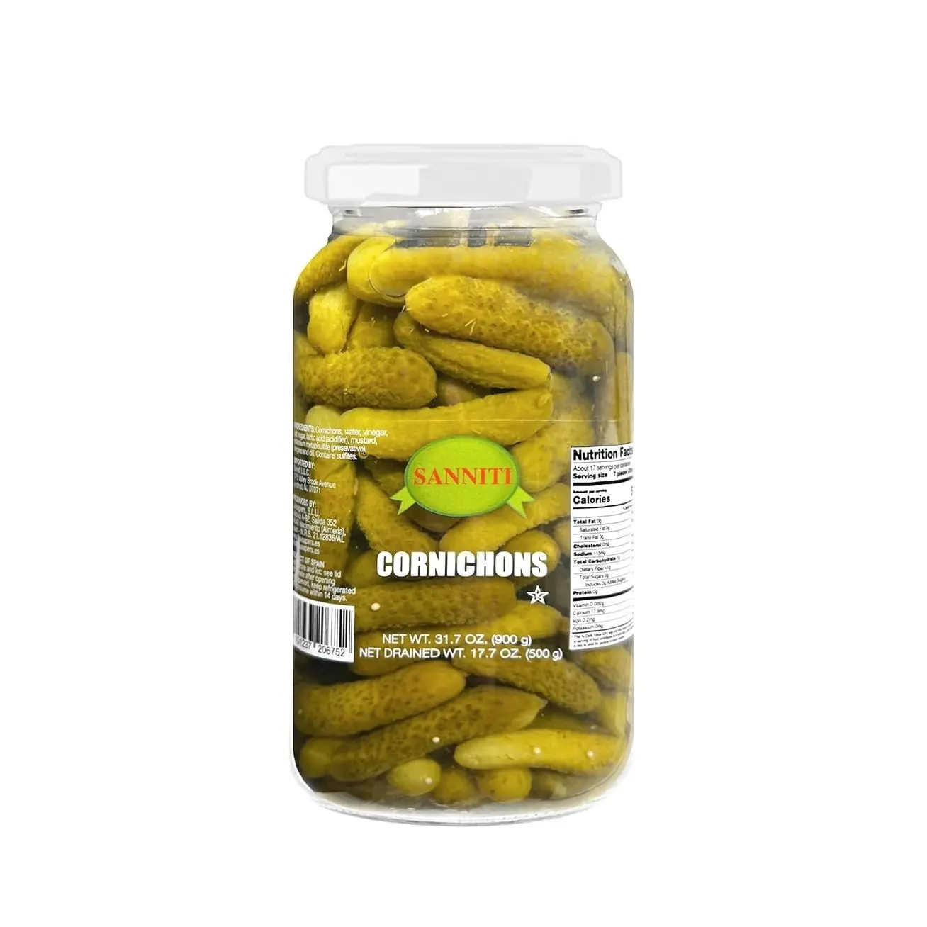 Sanniti Spanish Cornichons - 33.5 ounceundefined