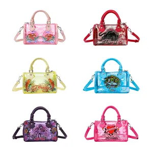 Ed Hardy Clear Small Beach Handbag Ed Hardy Clear Small Beach Handbag
